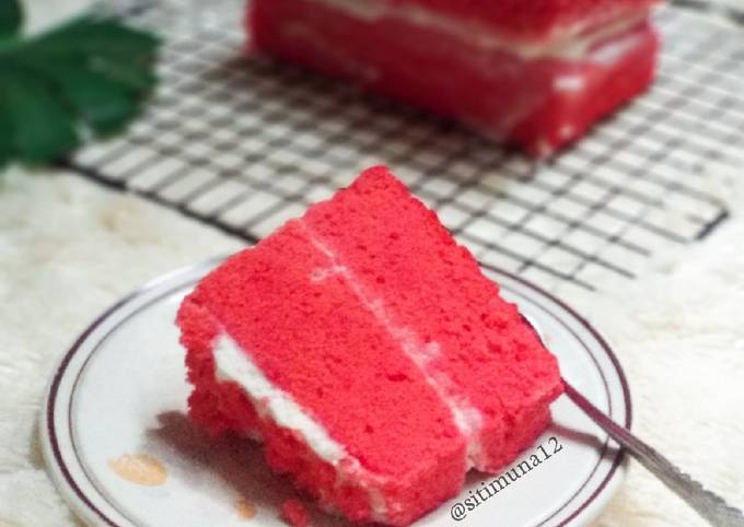 Redvelvet / strawberry cake kukus