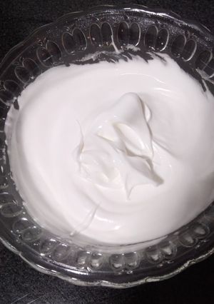 Una foto de Claras a nieve (merengue)