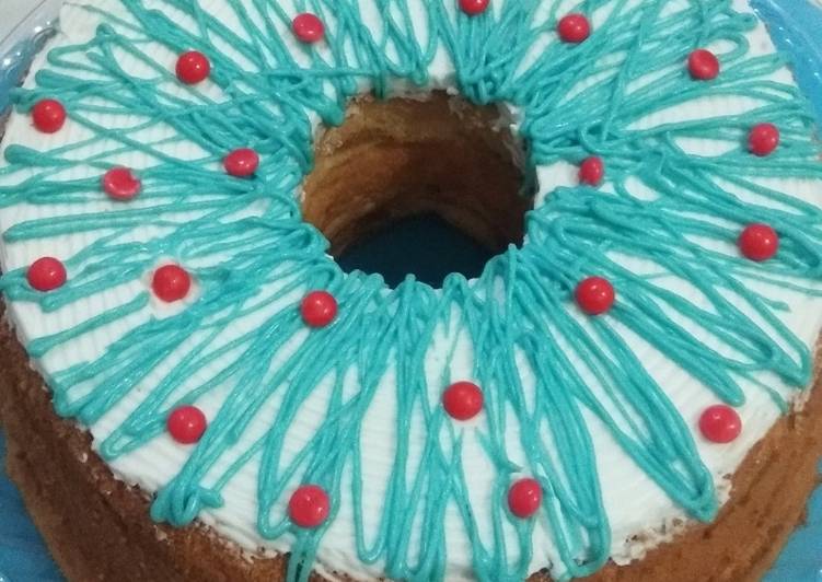 Chiffon vanilla mocca yang lembut