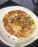 Delicious vegges loaded pizza
