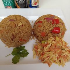 A picture of Oriental chinese fried rice recipe.