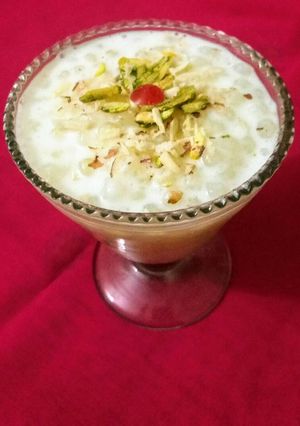 A picture of Sabudana kheer.