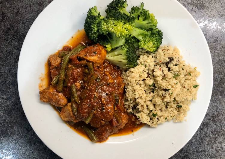 Recipe of Perfect Moroccan spiced Chicken with Sumac and Date Couscous