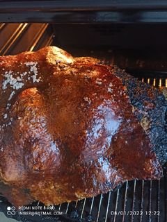 Una foto de Asado de jamón a la naranja