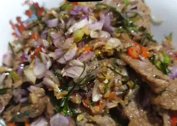 Mudah Cepat Memasak Daging sambel matah Ala Warteg