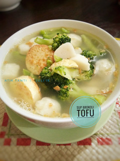 Foto resep Sup Brokoli Tofu