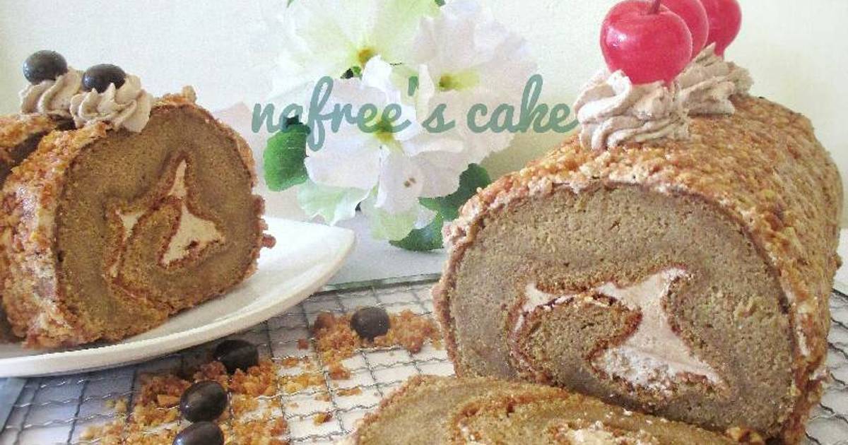 Resep Mocca nougat roll cake oleh Edvin Irfan - Cookpad