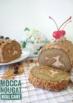 Foto resep Mocca nougat roll cake