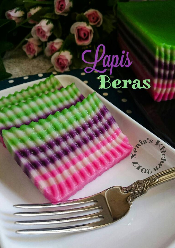 Foto resep Kue Lapis Beras(Tepung Beras)