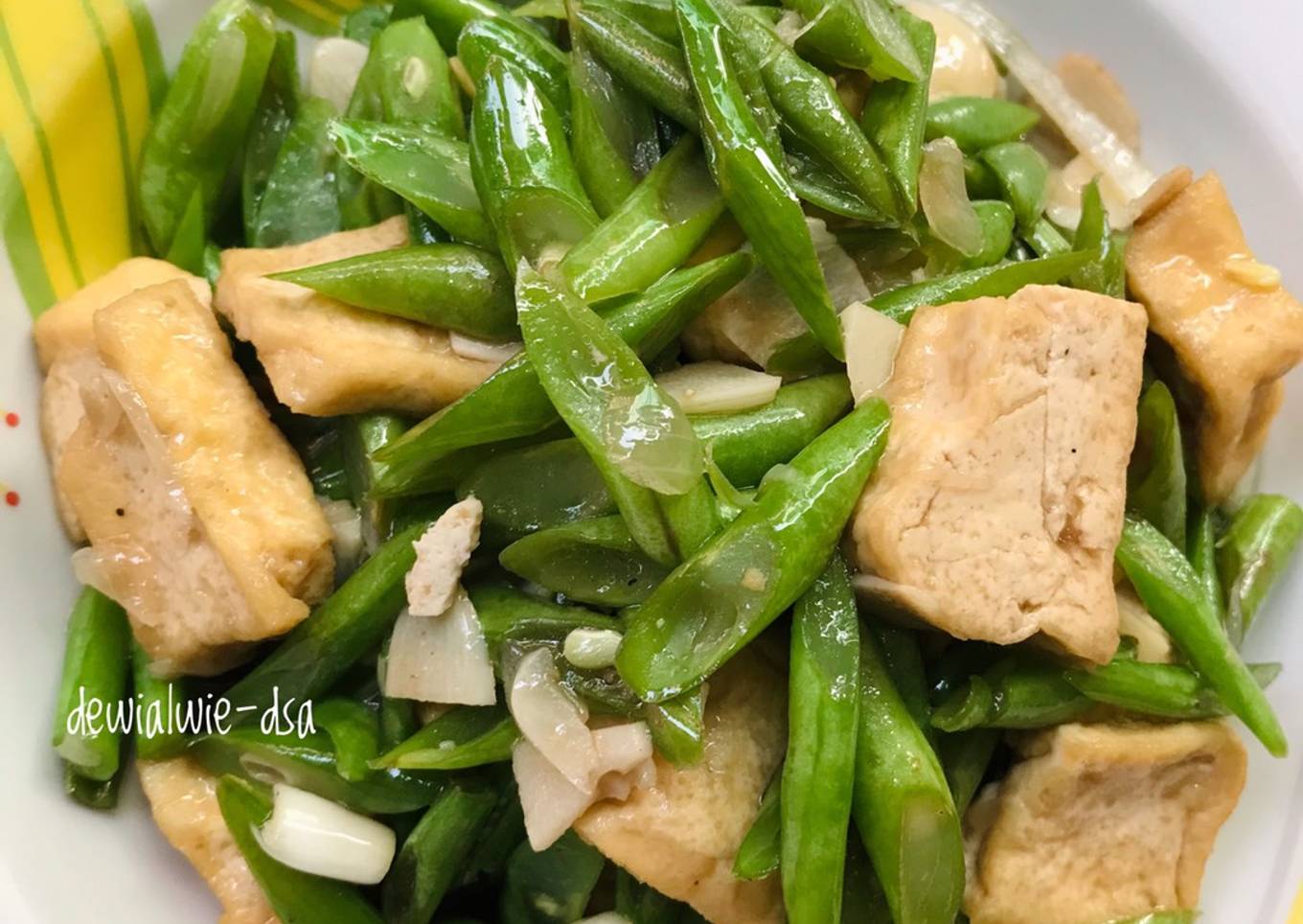Tumis buncis tahu