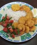Camarones apanados
