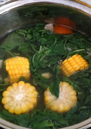 Foto resep Sayur bayam jagung manis