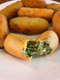 Croqueta de espinaca con queso dietético