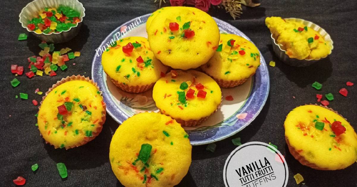 Tutti Frutti Vanilla Muffin Easy Recipe - Flavor Quotient