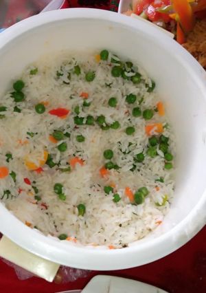 A picture of Vegetable Rice #4weekchallenge.