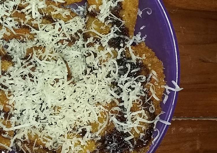 Pisang Crispy Coklat Keju