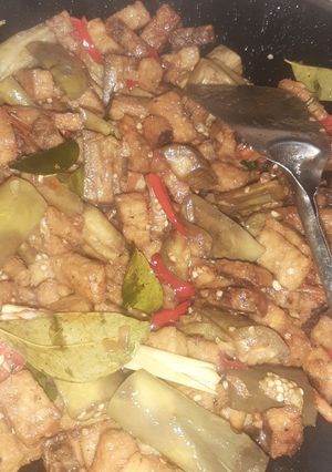 Foto resep Oseng-oseng terong menjes kapuk