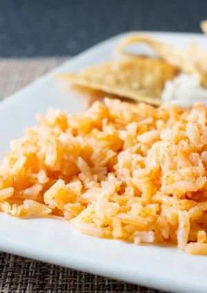 A picture of Mexican Rice.