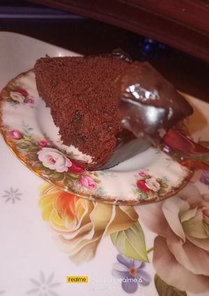 صورة لوصفة كيك كاكاو هش وطري