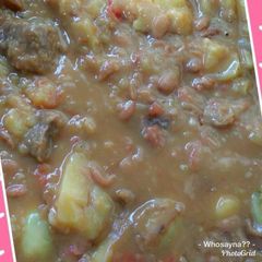 A picture of Whosayna’s Plaintain Stew.