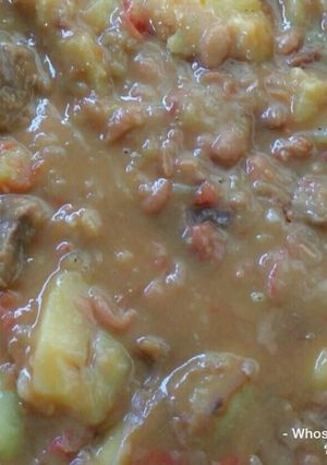 A picture of Whosayna’s Plaintain Stew.