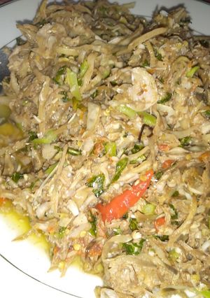 Foto resep Tumis Jantung pisang Kembang Pepaya