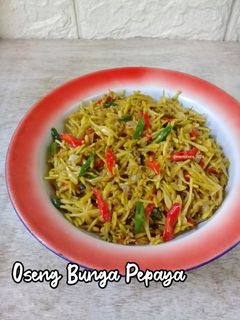 Foto resep Oseng Bunga Pepaya
