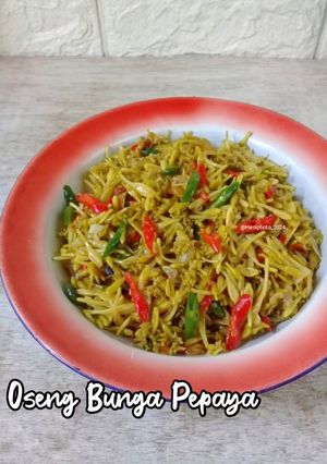 Foto resep Oseng Bunga Pepaya
