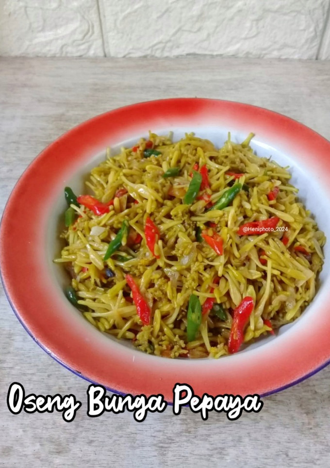 Foto resep Oseng Bunga Pepaya
