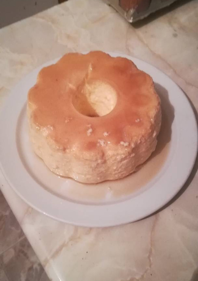 Una foto de Flan de manzana en la olla GM g apto para diabéticos