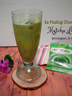 Foto resep Es Puding Chocolatos Matcha Latte