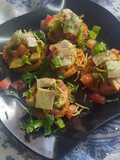 Cheese chakali canapes