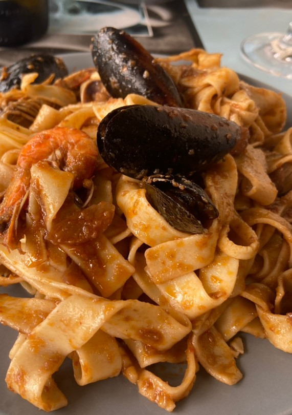 Una foto de Pasta marinera