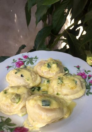 Una foto de Salsa blanca de verdeo para pastas frescas 💚