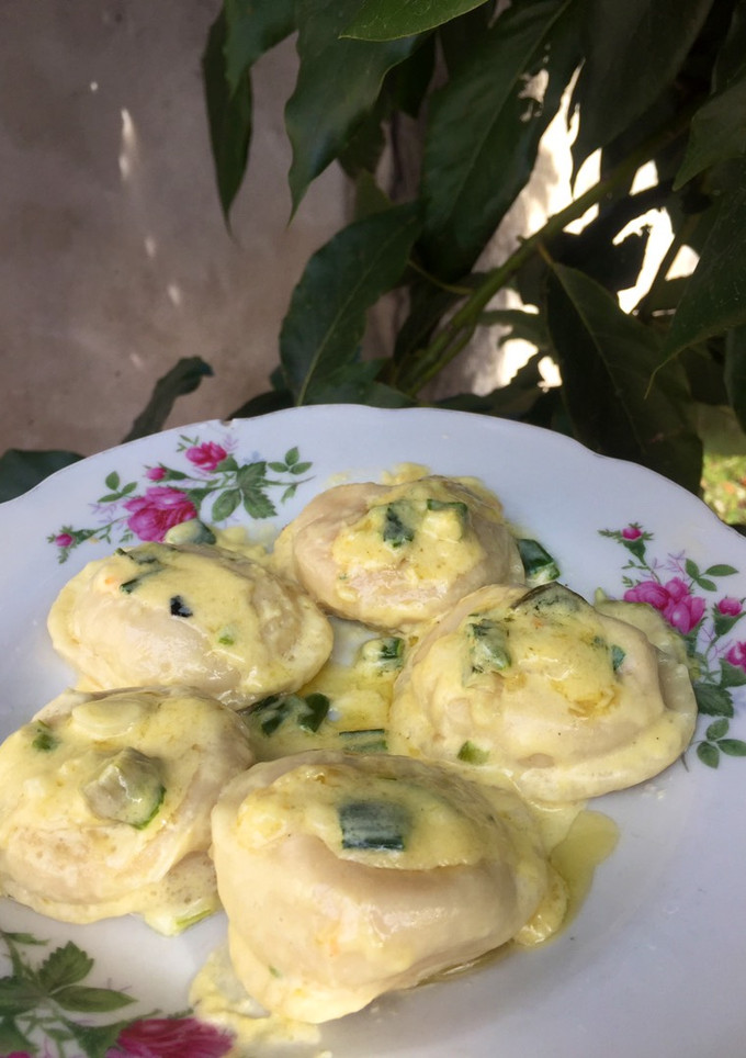 Una foto de Salsa blanca de verdeo para pastas frescas 💚