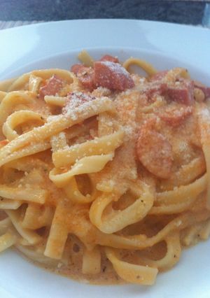 Una foto de Pasta al chipotle