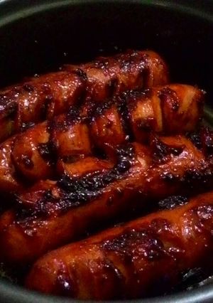 Foto resep Sosis panggang lada hitam