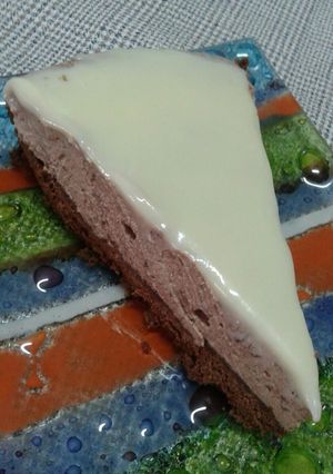 Una foto de Cheese cake de chocolate