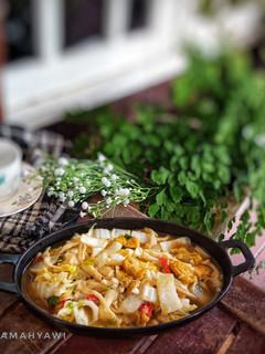 Foto resep Sawi putih cah jamur