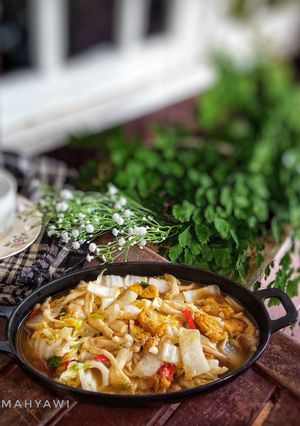 Foto resep Sawi putih cah jamur