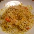 Pollo al curry y arroz Basmati