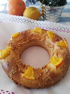 Una foto de Roscón de Reyes muy fácil