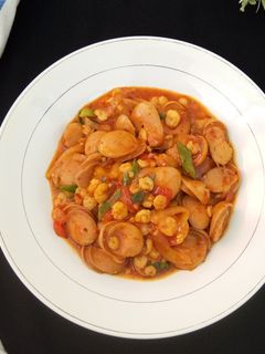 Foto resep 67. Udang Sosis Saus Asam Manis Pedas
