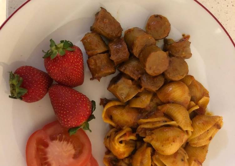 How to Make Award-winning Jollof pasta shells and sausage | This is Recipe So Appetizing You Must Test Now !!