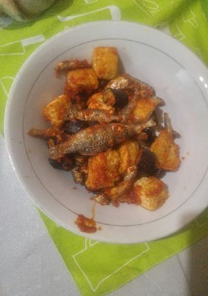 Foto resep Ikan bilih balado terung