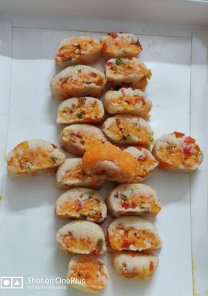 A picture of Coconut twist burfi.