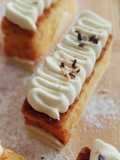 Mini bizochitos de cabello de ángel y limón con ganache de chocolate blanco (sin gluten)
