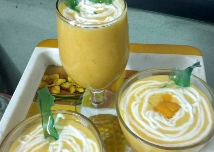 Recipe of Perfect Mango milkshake