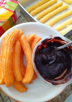 Foto resep Churros con chocolate