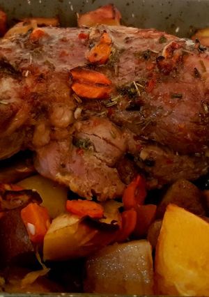 Фото Ароматное и сочная свинина с картофелем🍖🥩🍗.